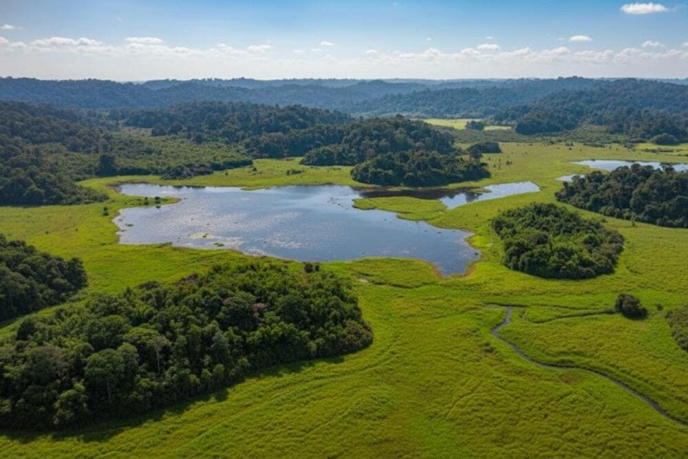 Khu rừng nguy&ecirc;n sinh rộng lớn, l&yacute; tưởng để trekking, ngắm th&uacute;, h&ograve;a m&igrave;nh v&agrave;o thi&ecirc;n nhi&ecirc;n hoang d&atilde;.